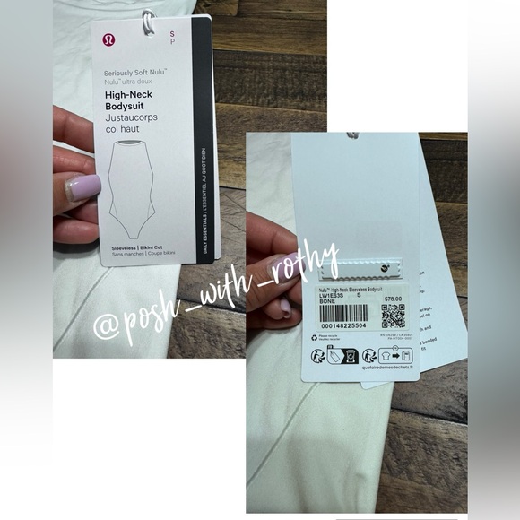 🍋 Lululemon Wundermost Ultra-Soft Nulu High-Neck Sleeveless Bodysuit, NWT - Picture 6 of 16